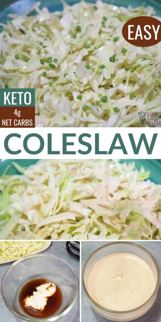 low carb keto coleslaw