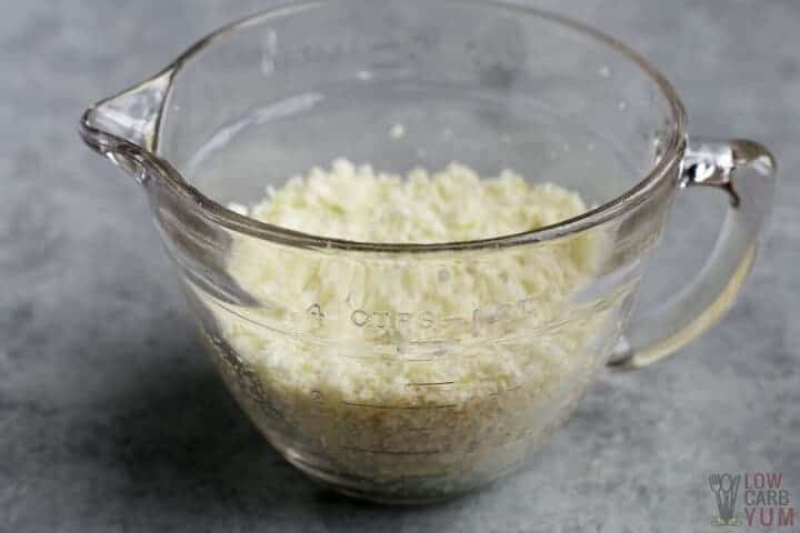 riced cauliflower bowl