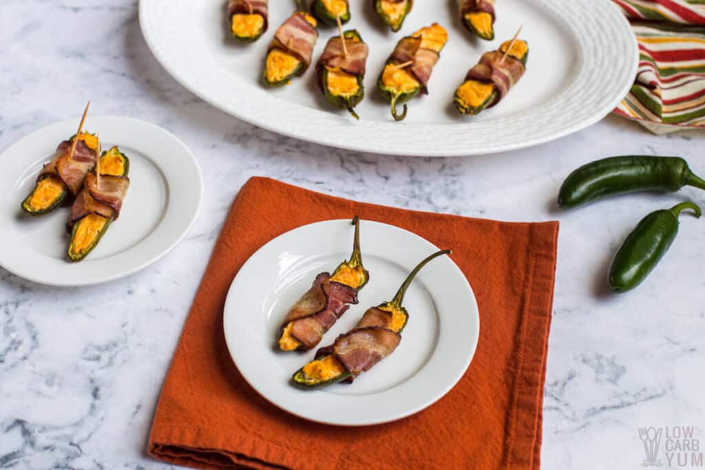 serving jalapeño poppers