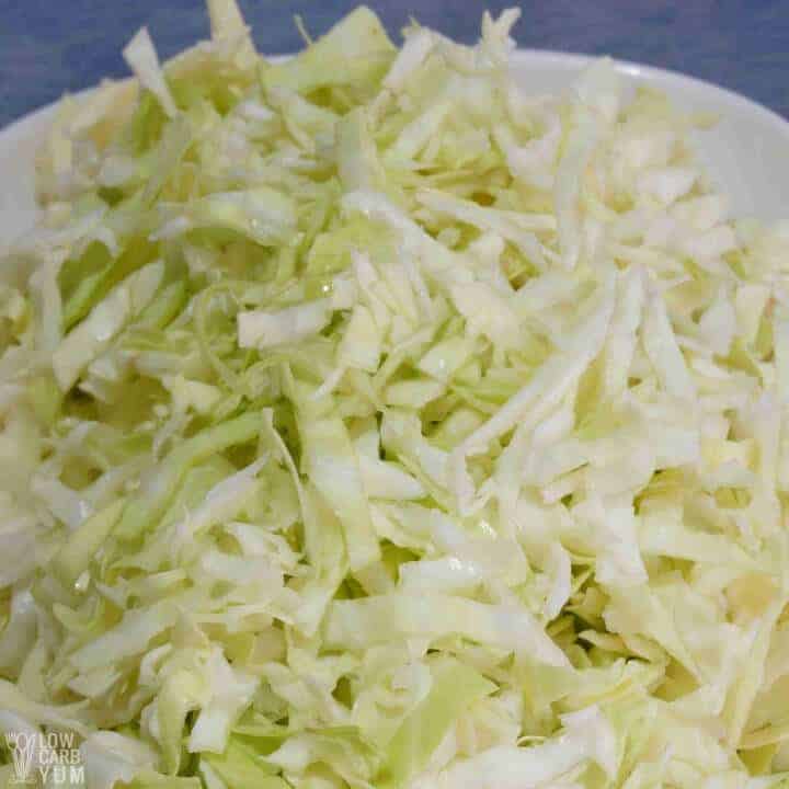 shredded cabbage