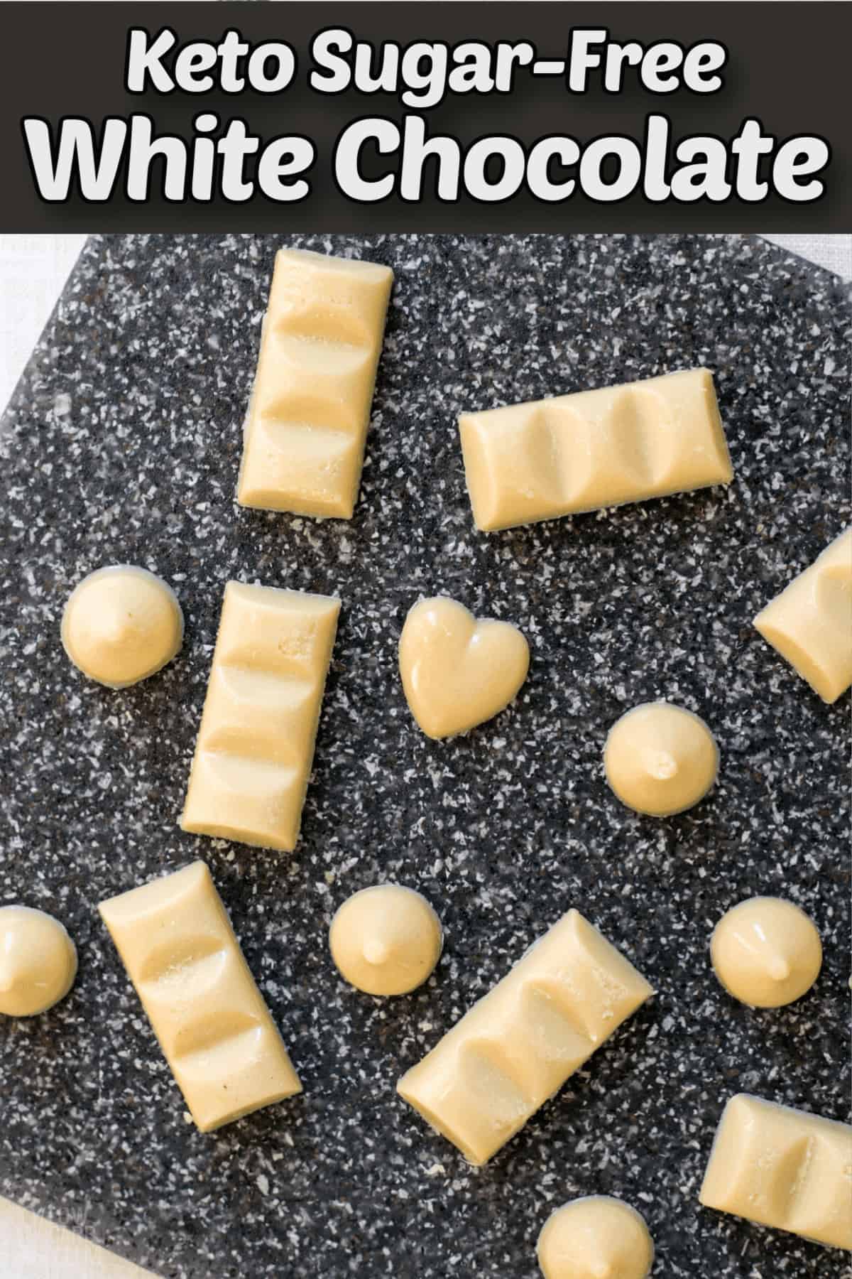 keto sugar free white chocolate