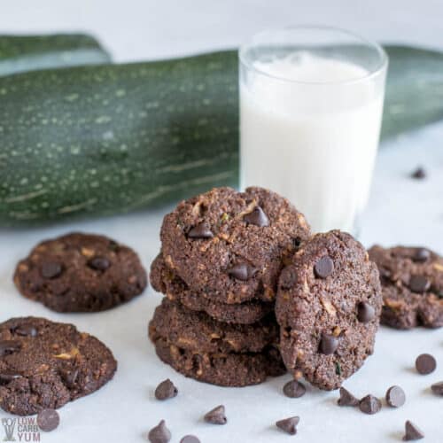 Healthy Chocolate Zucchini Cookies Recipe Low Carb Yum