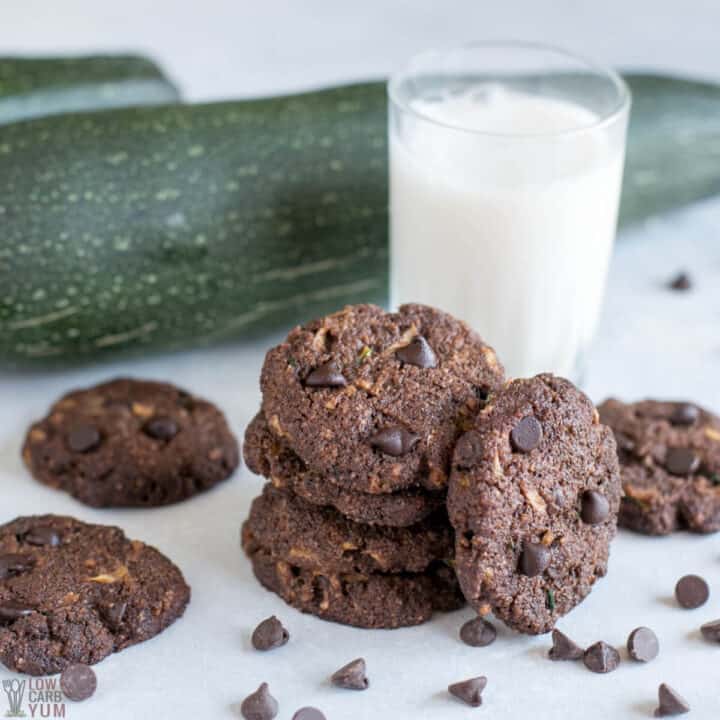 Healthy Chocolate Zucchini Cookies Recipe - Low Carb Yum