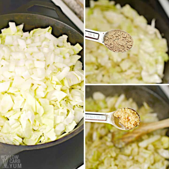 Easy Fried Cabbage and Sausage - Low Carb Yum