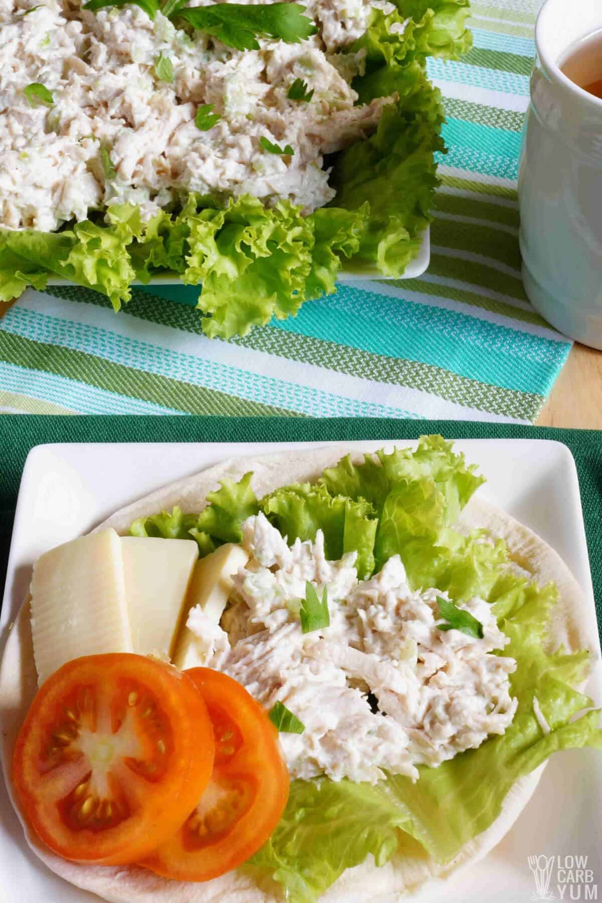 serving keto chicken salad recipe