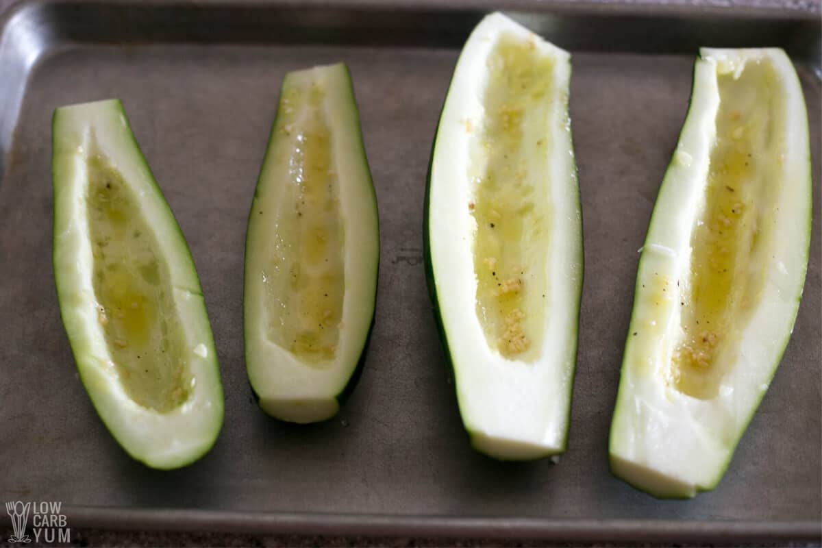 seeded squash with oil