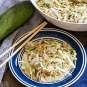 spiralized zucchini salad