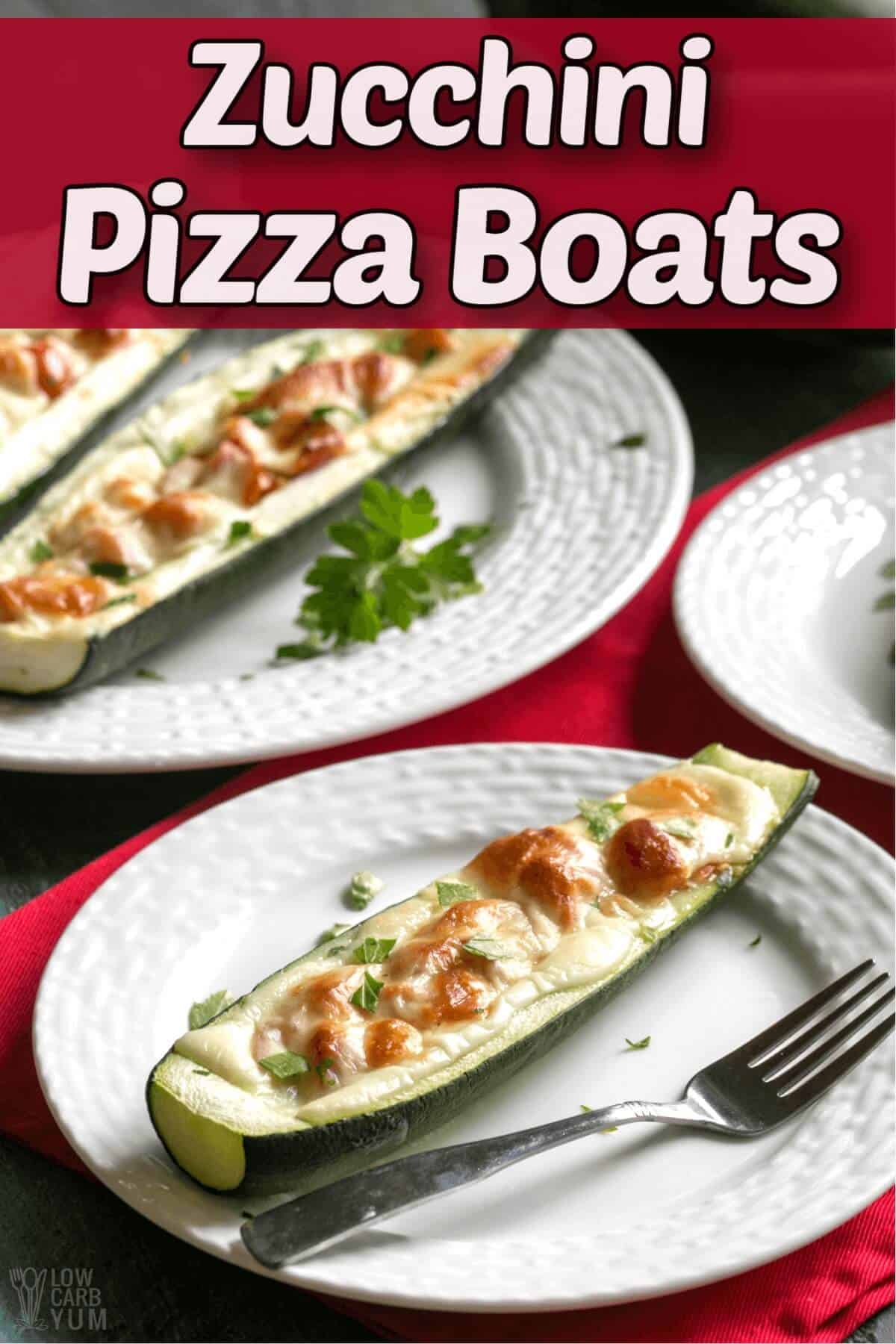 zucchini pizza boats cover image