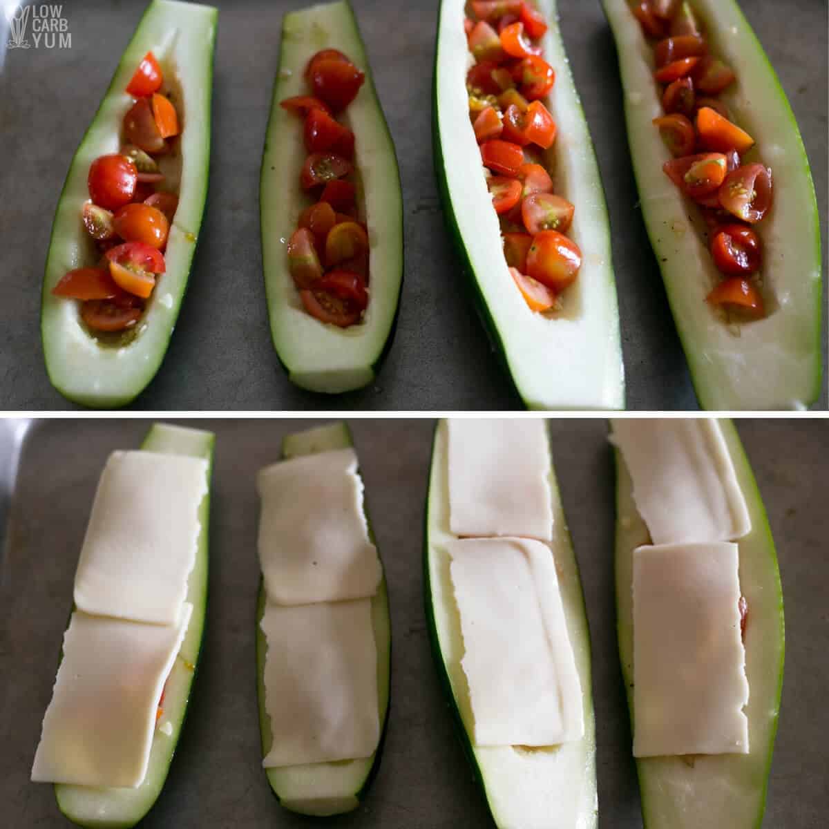 Easy Keto Zucchini Pizza Boats | Low Carb Yum