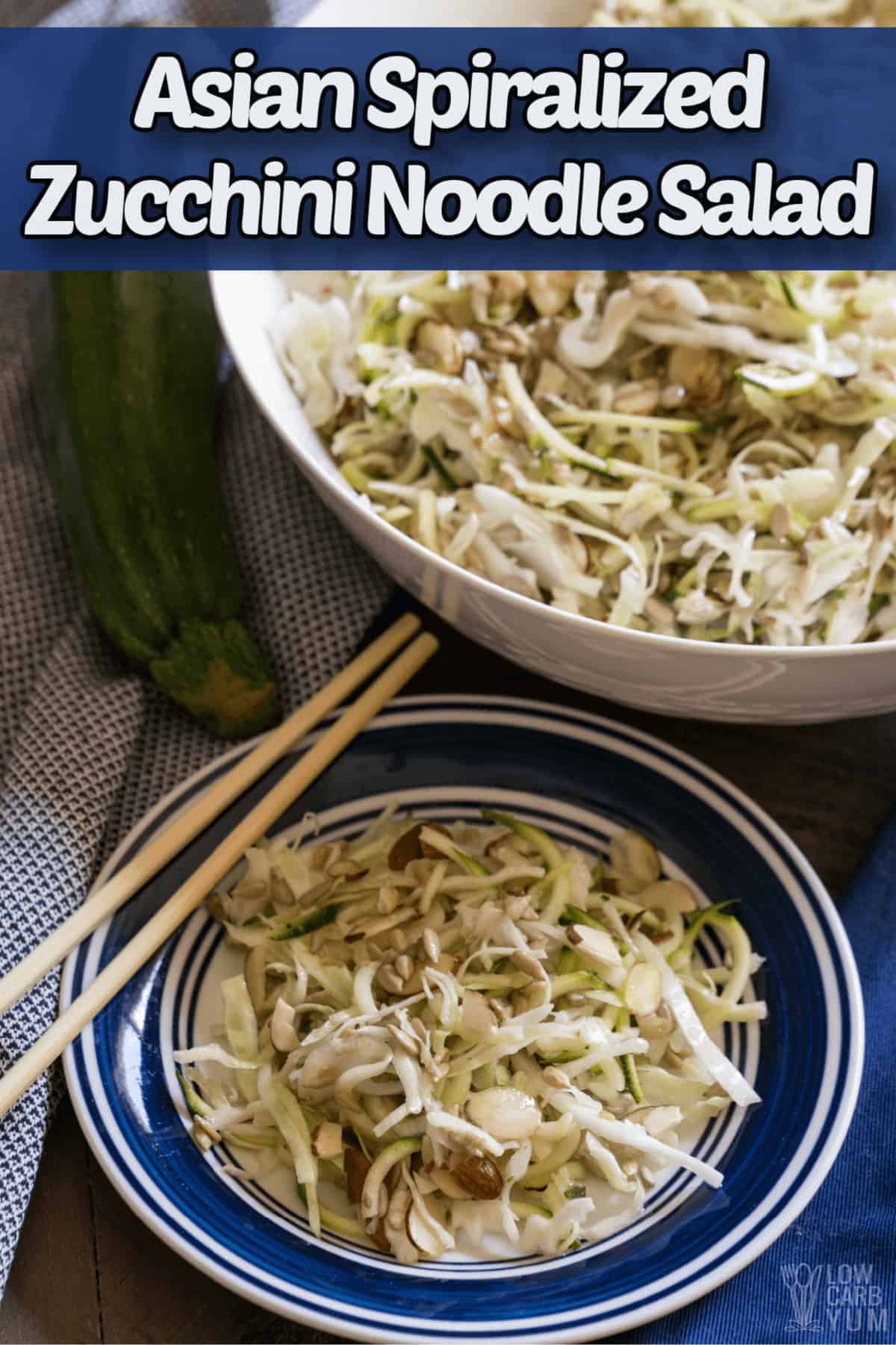 Asian Raw Zucchini Noodles