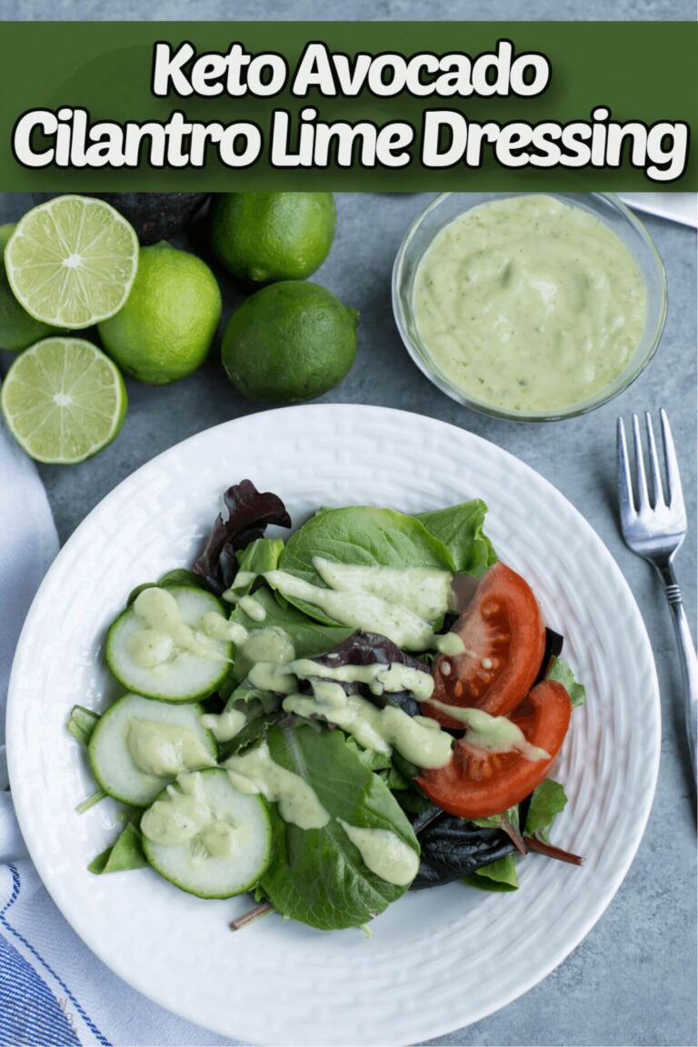 Avocado Cilantro Lime Dressing (Keto) Low Carb Yum