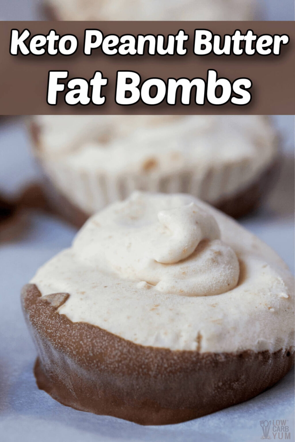 Keto Peanut Butter Fat Bombs with Chocolate Low Carb Yum