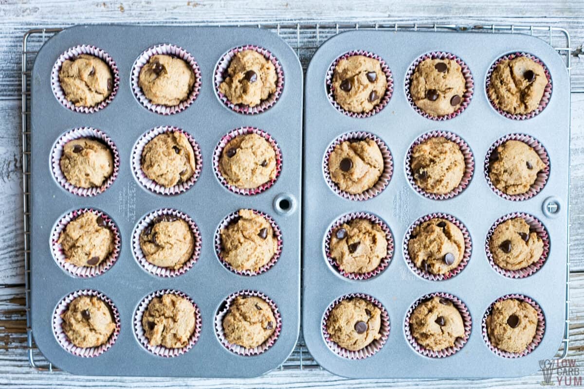 muffins after baking