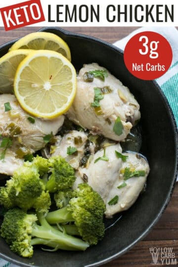 Easy Keto Lemon Chicken Recipe Low Carb Yum