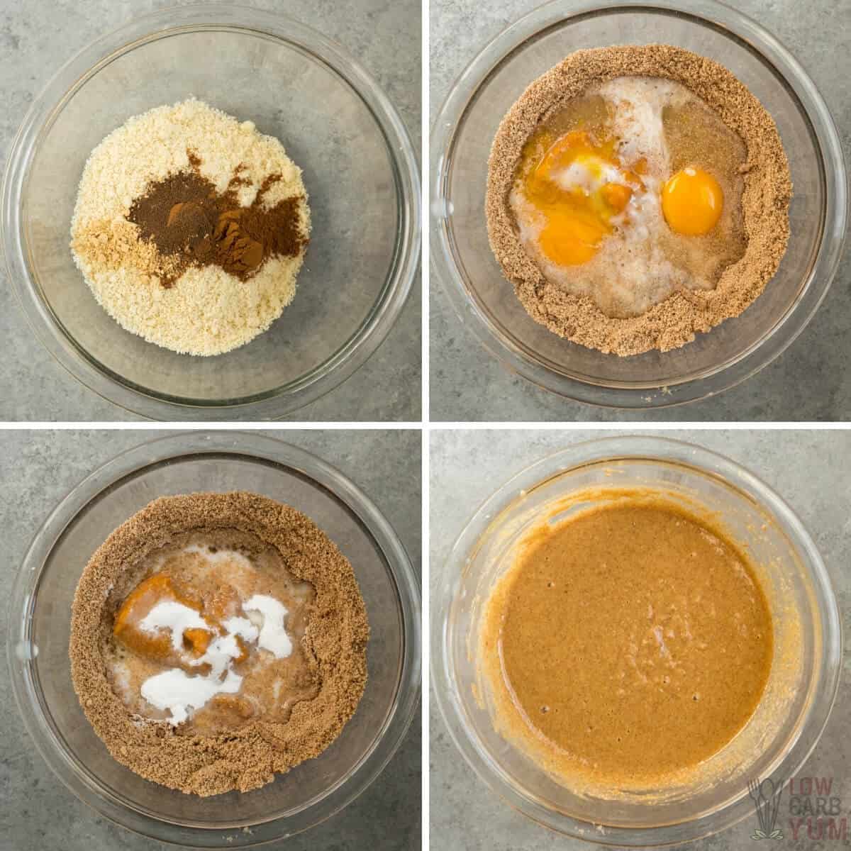 making the keto paleo batter