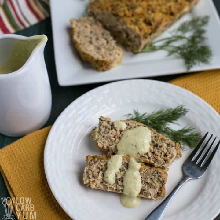 Salmon Loaf with Dill White Sauce