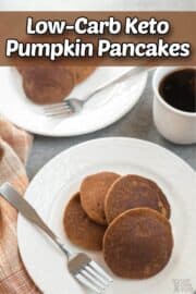 Almond Flour Keto Pumpkin Pancakes Recipe - Low Carb Yum