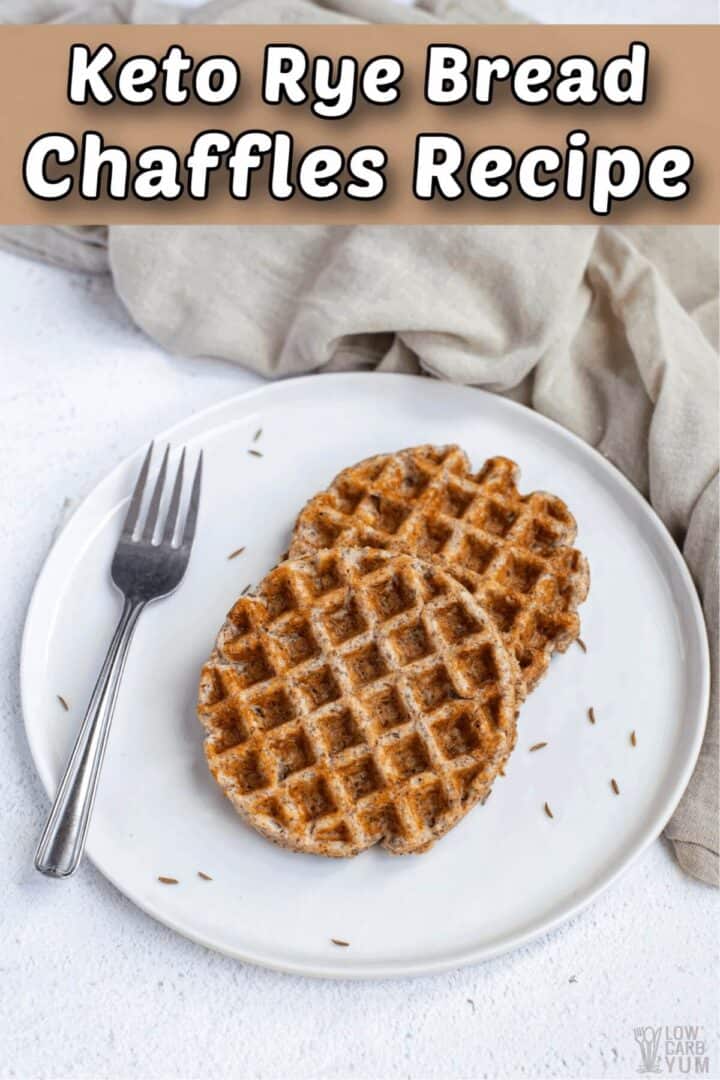 Easy Keto Rye Bread Chaffles Recipe Low Carb Yum