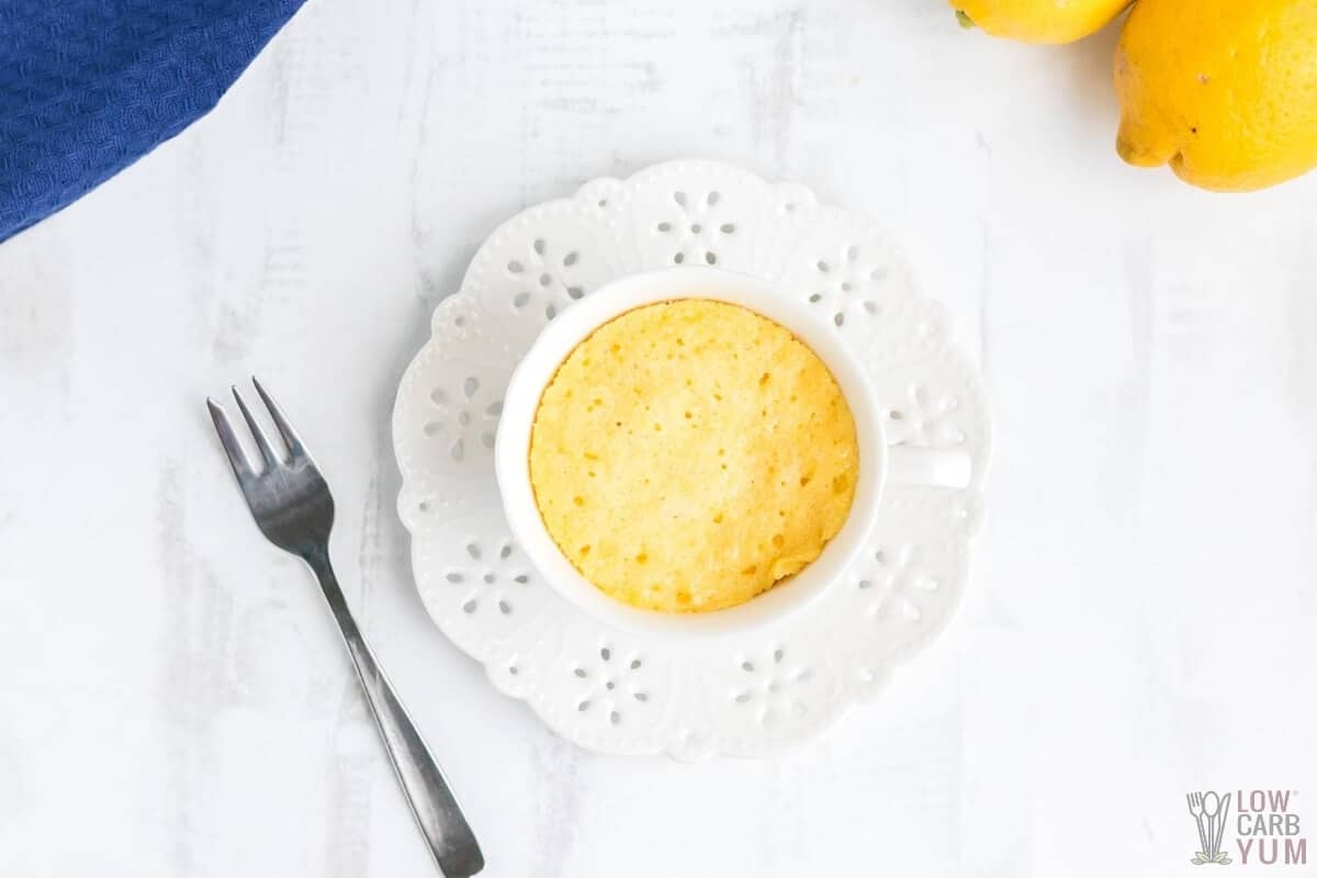 cooked lemon mug cake