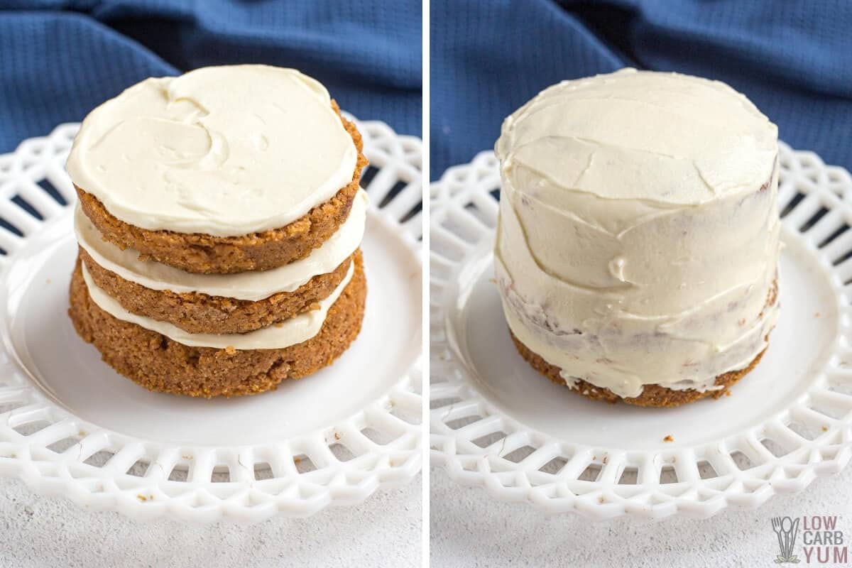 frosted keto pumpkin mug cake