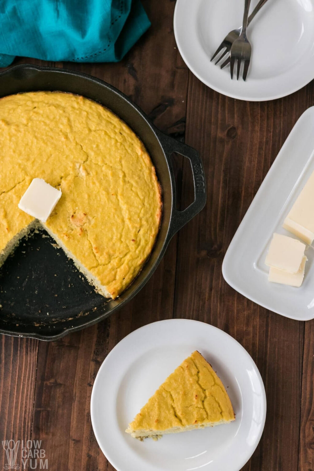 Coconut Flour Keto Cornbread (5Ingredients) Low Carb Yum