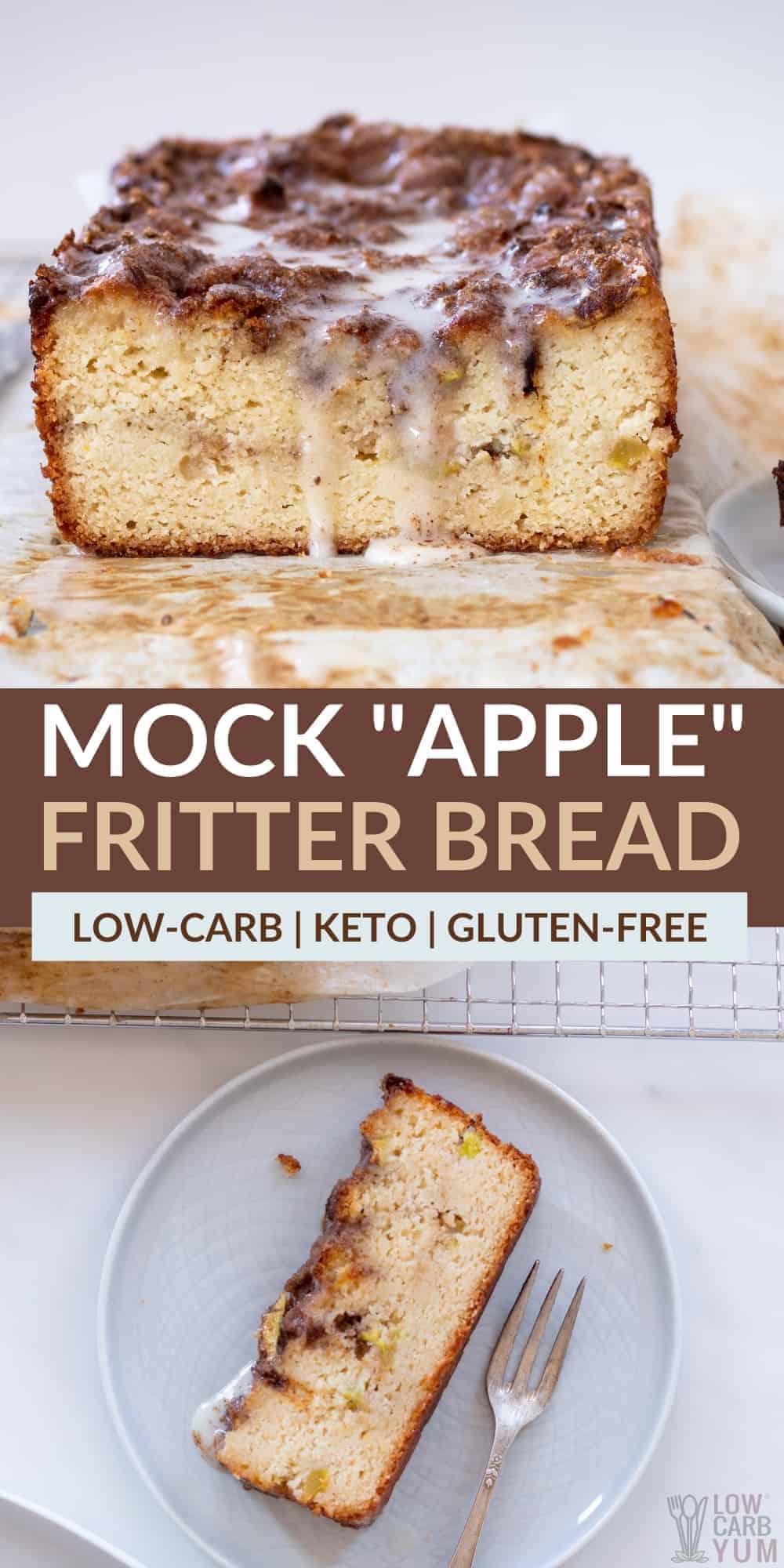 mock apple fritter bread pinterest image