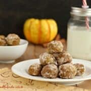 pumpkin pie snowball cookies