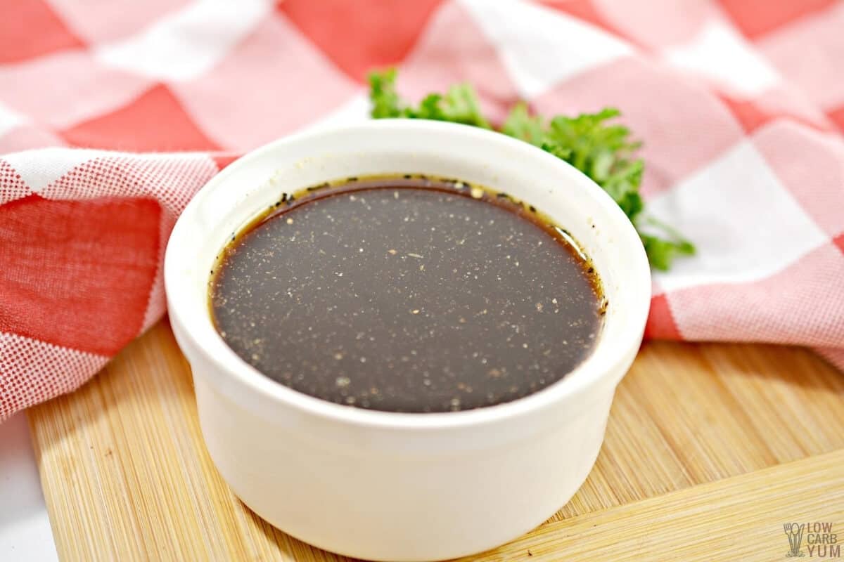 worcestershire sauce in cup