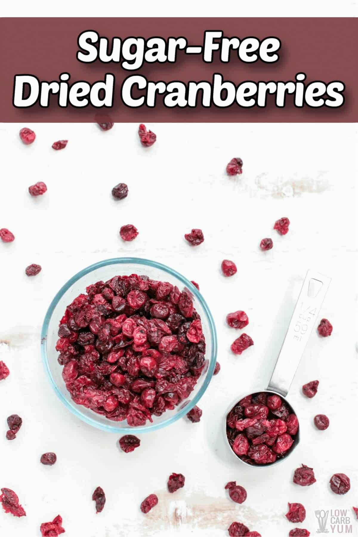 keto sugar free dried cranberries cover image