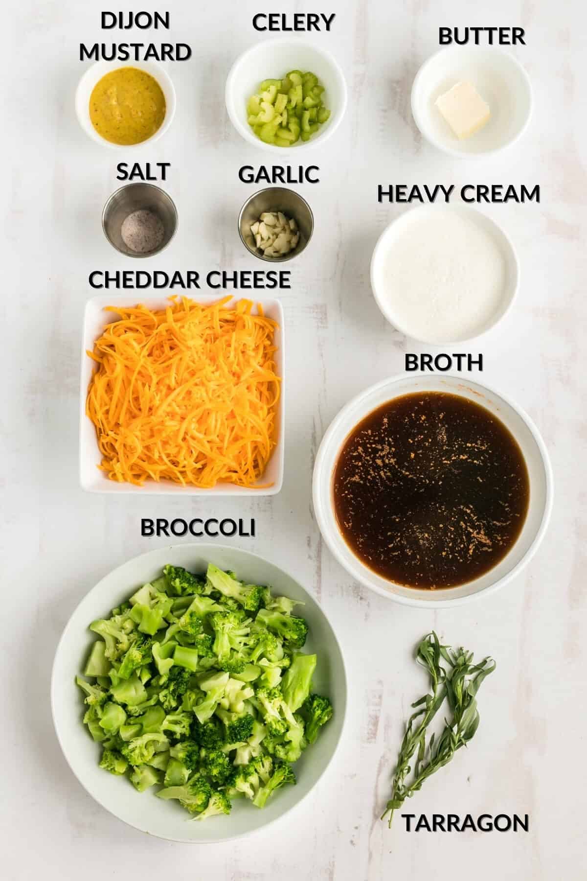 keto broccoli and cheese soup ingredients