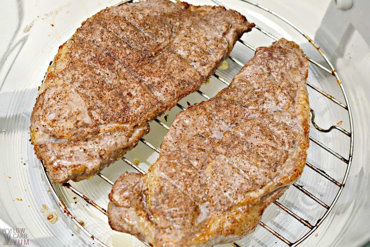 cooking steak in air fryer