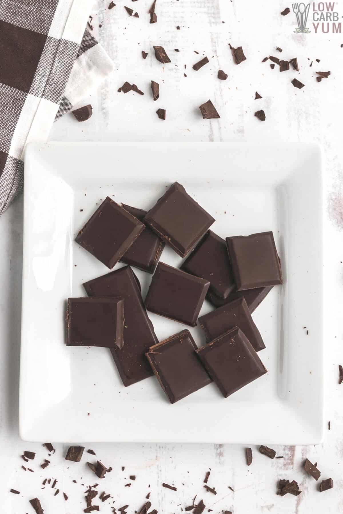 homemade monk fruit chocolate bars