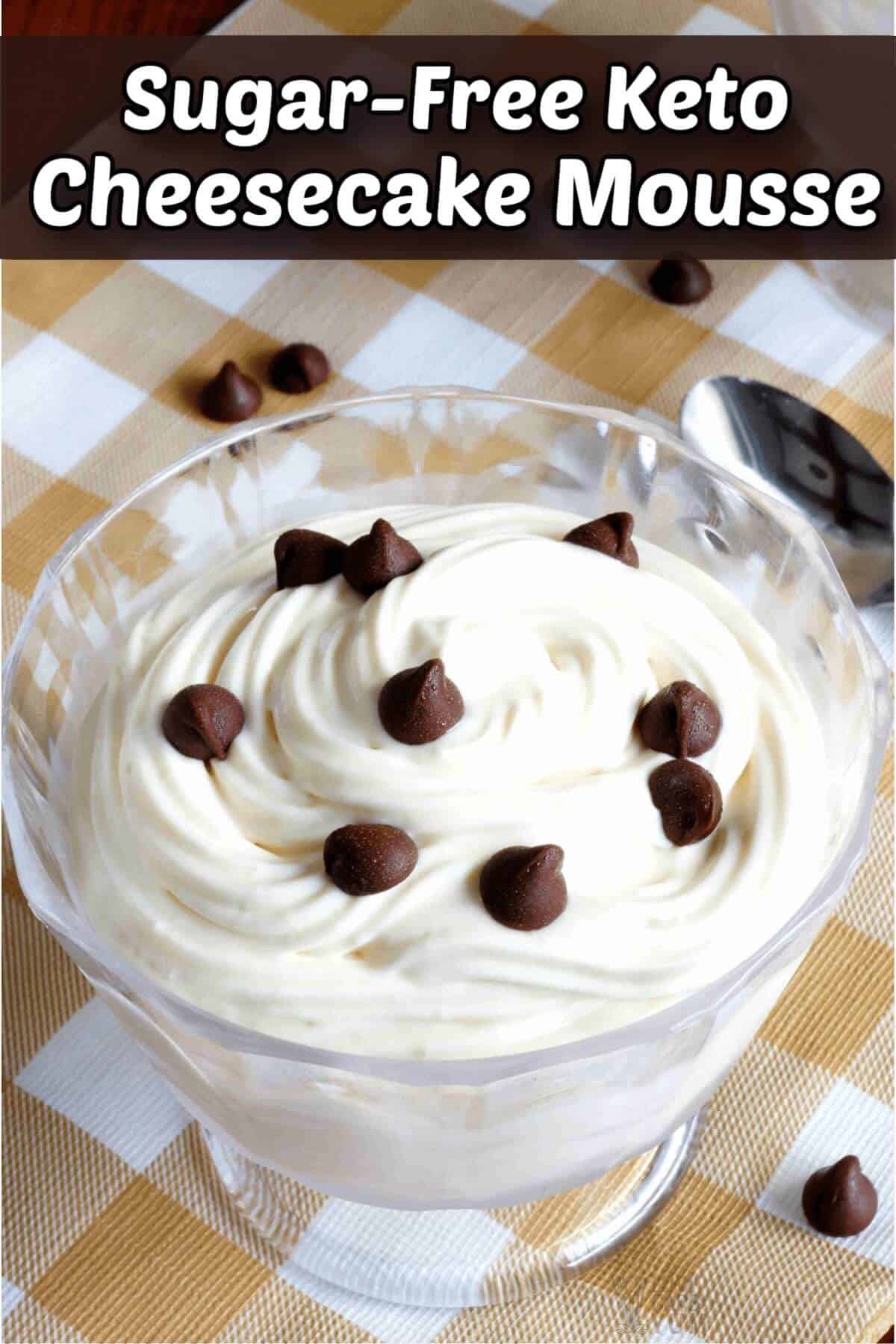 keto cheesecake mousse fluff recipe cover image