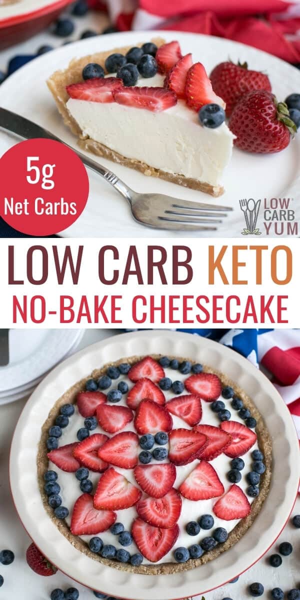 Quick Keto Cheesecake No Bake Recipe - Low Carb Yum