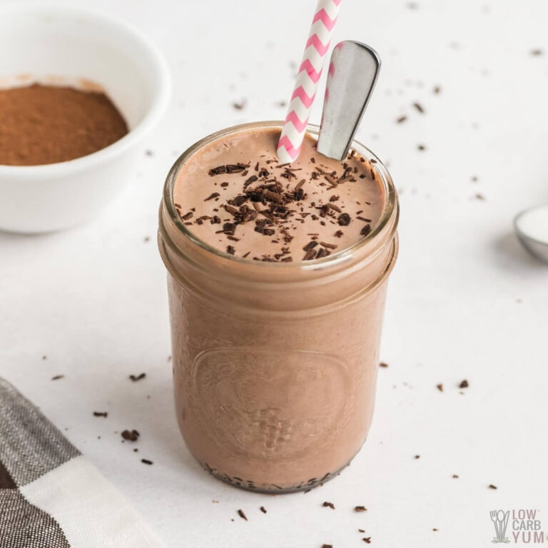 Chocolate Keto Frosty Low Carb Shake - Low Carb Yum