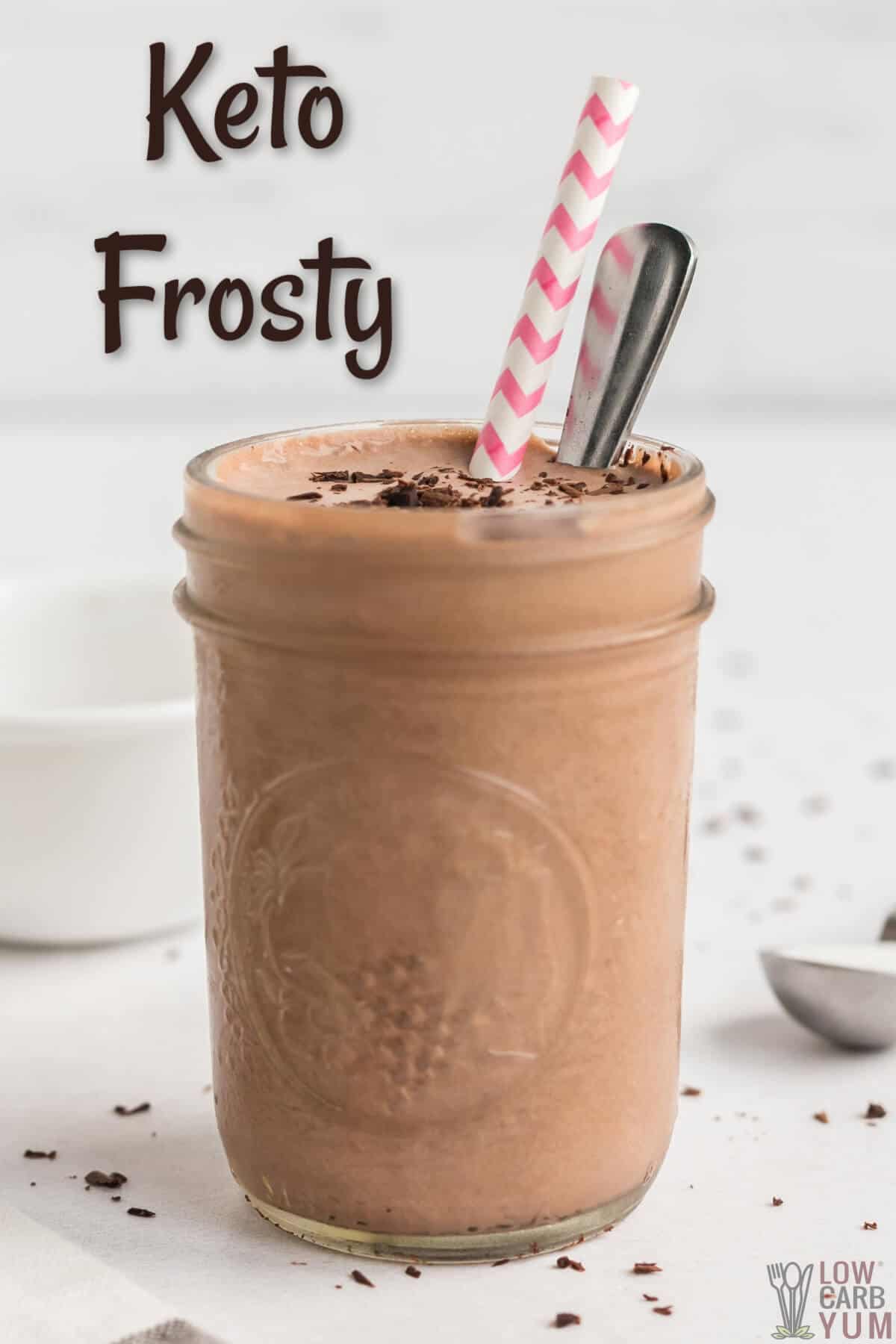 Chocolate Keto Frosty Low Carb Shake - Low Carb Yum