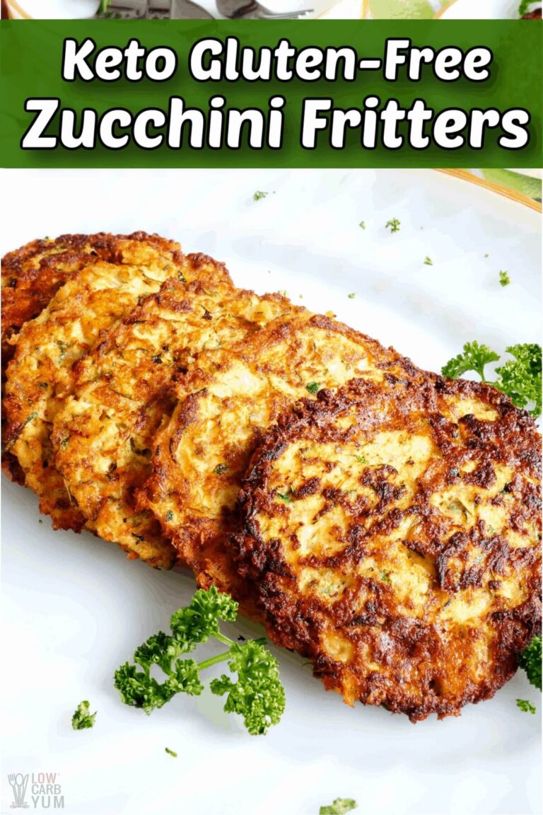 Keto Zucchini Fritters (Gluten-Free) - Low Carb Yum