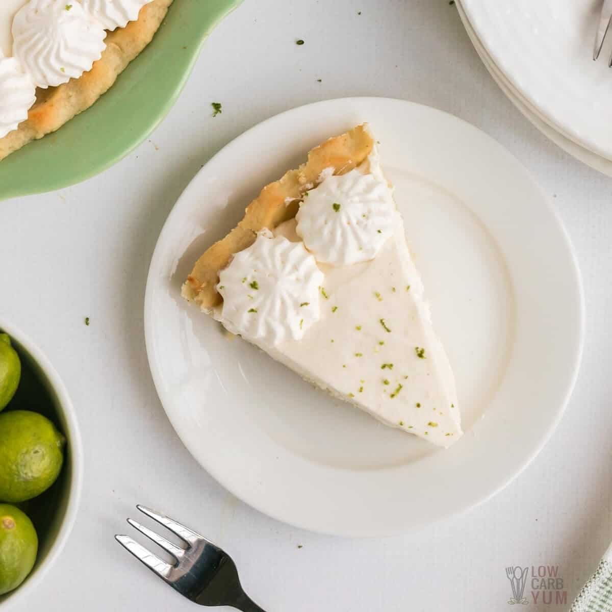keto key lime pie with cream cheese crust recipe
