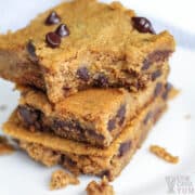 keto pumpkin bars with chocolate chips