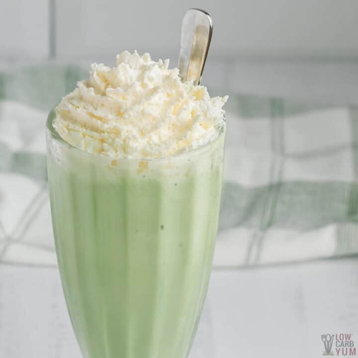 Homemade Keto Shamrock Shake Recipe - Low Carb Yum