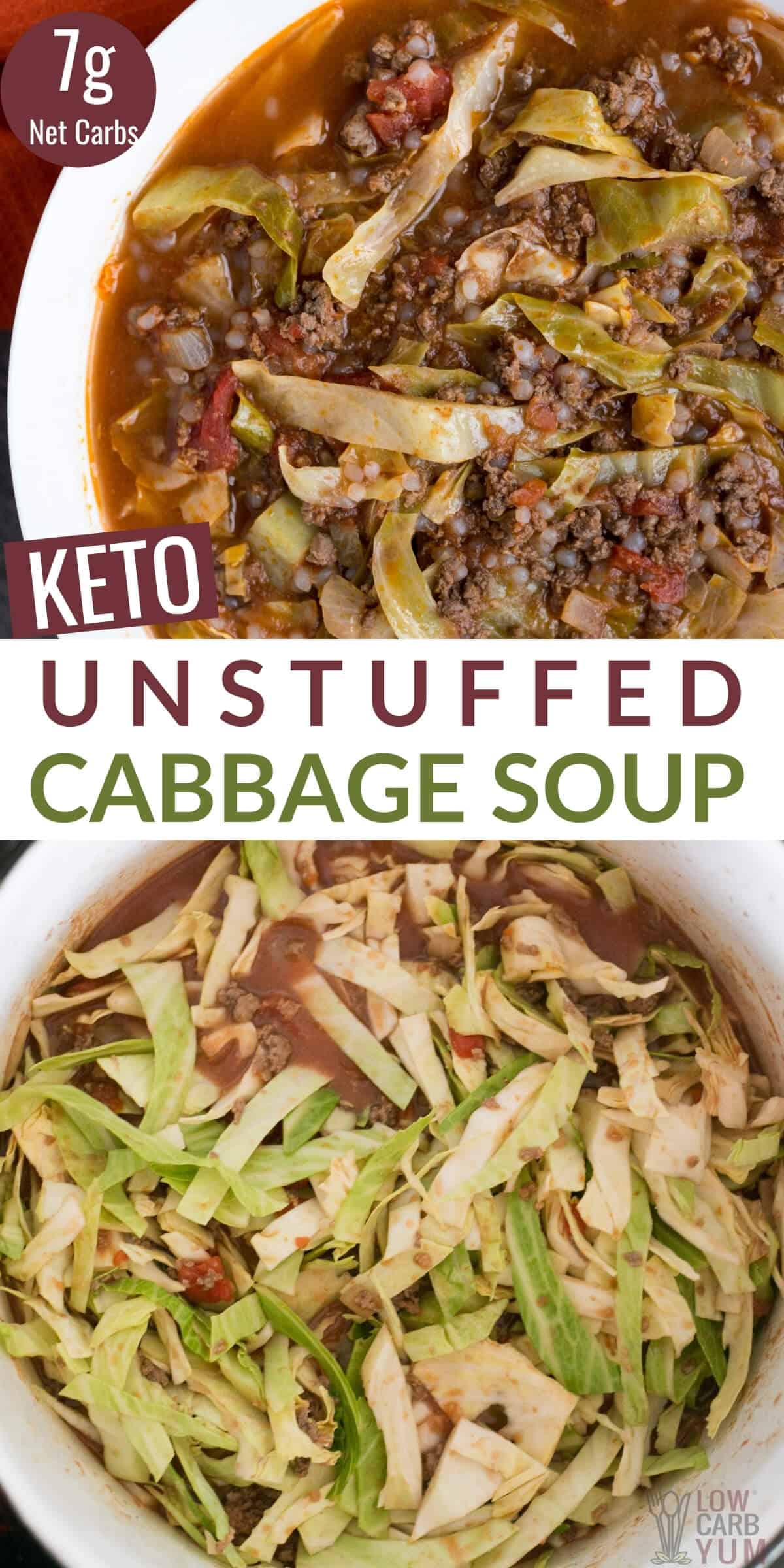 keto unstuffed cabbage soup