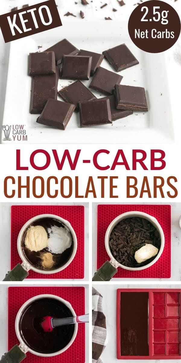 low carb chocolate bars
