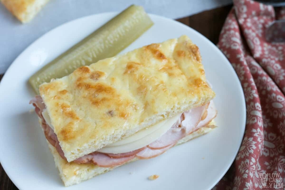 nearly no carb keto bread sandwich