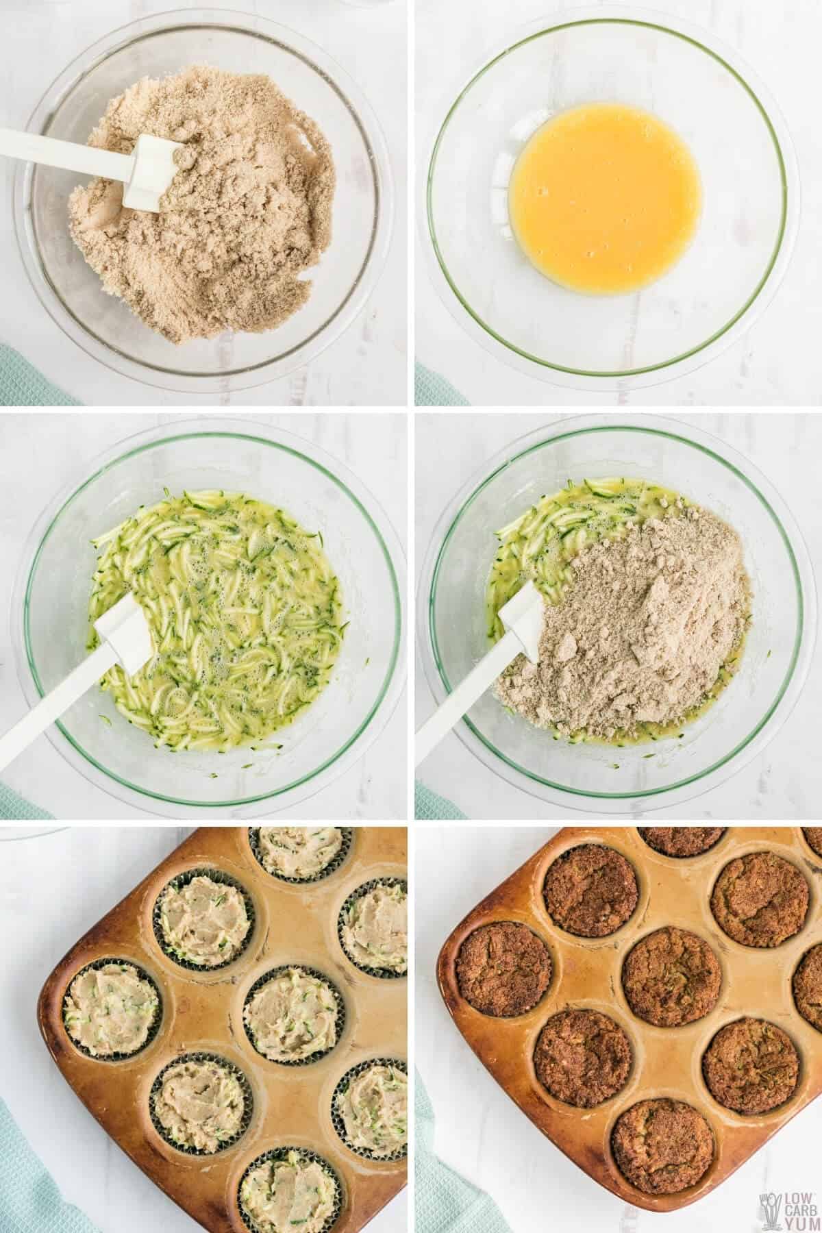 steps to make zucchini spice muffins cake