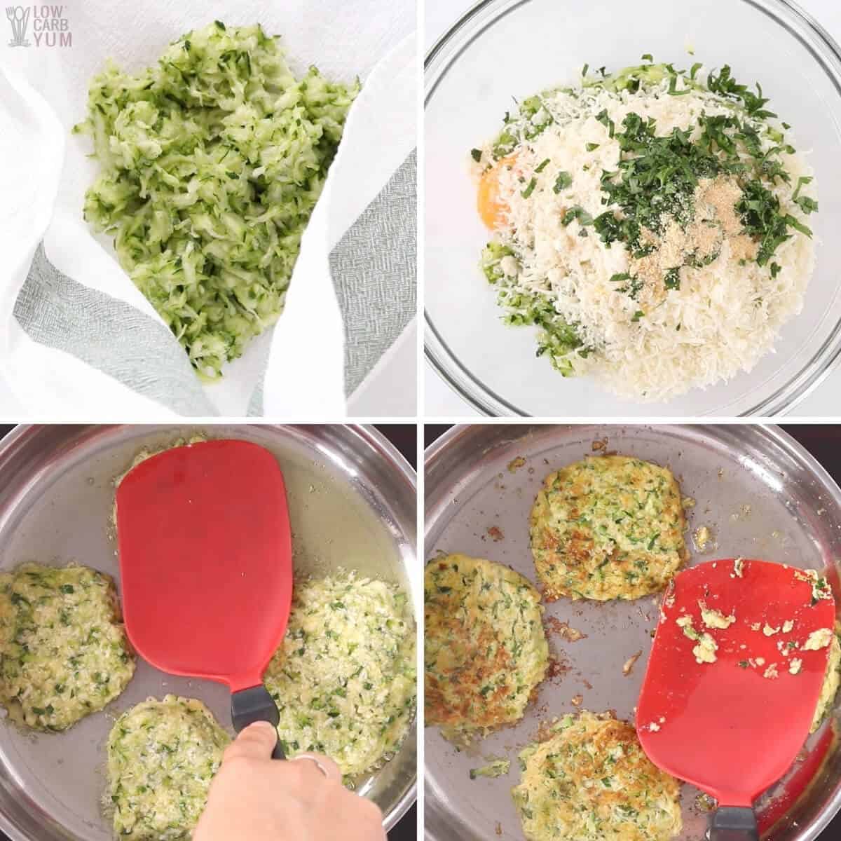 zucchini fritter recipe steps