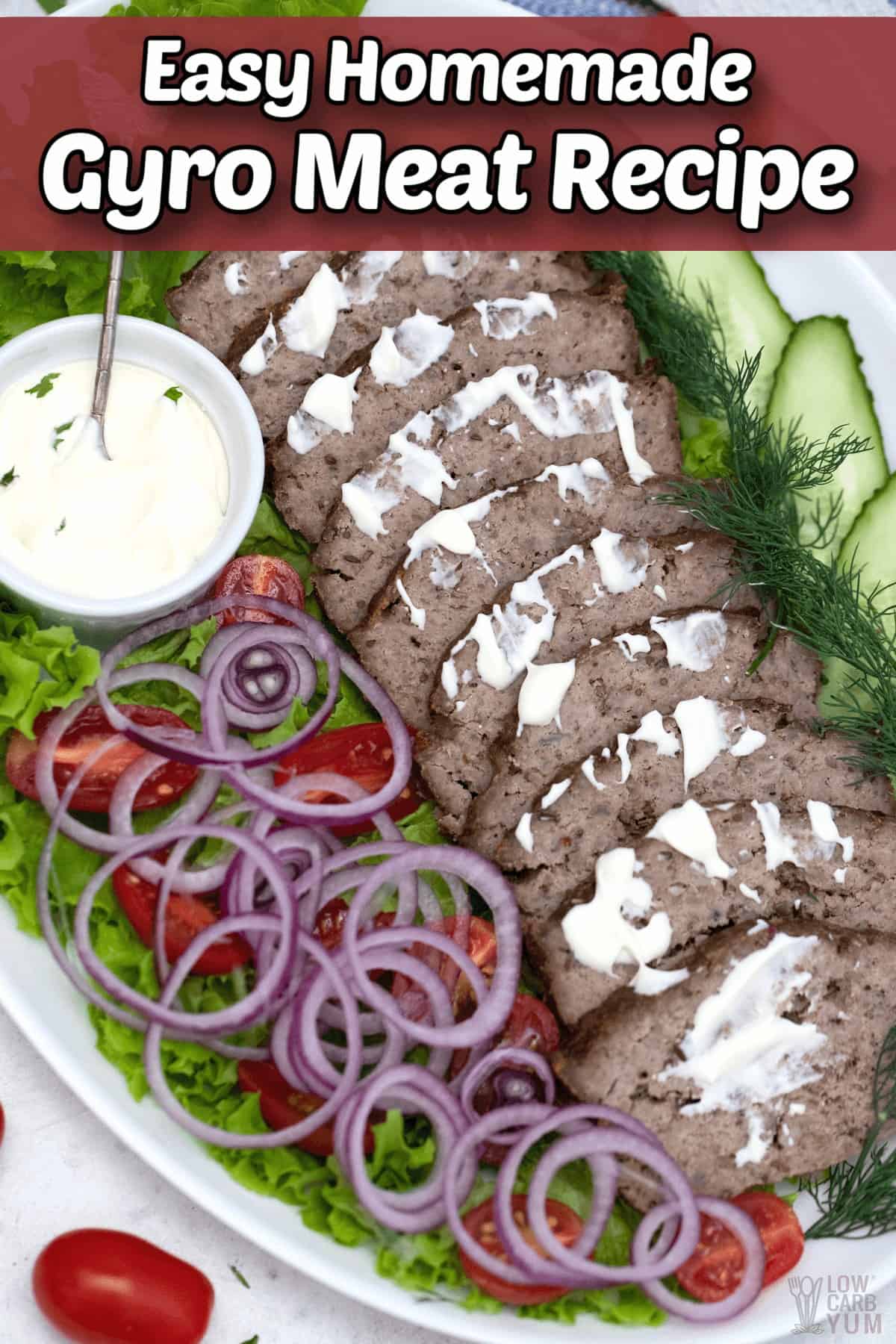 easy homemade gyro meat recipe pintrest image