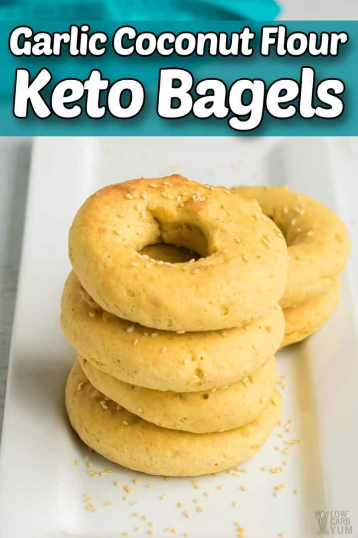 Garlic Coconut Flour Keto Bagels (No Cheese) Low Carb Yum