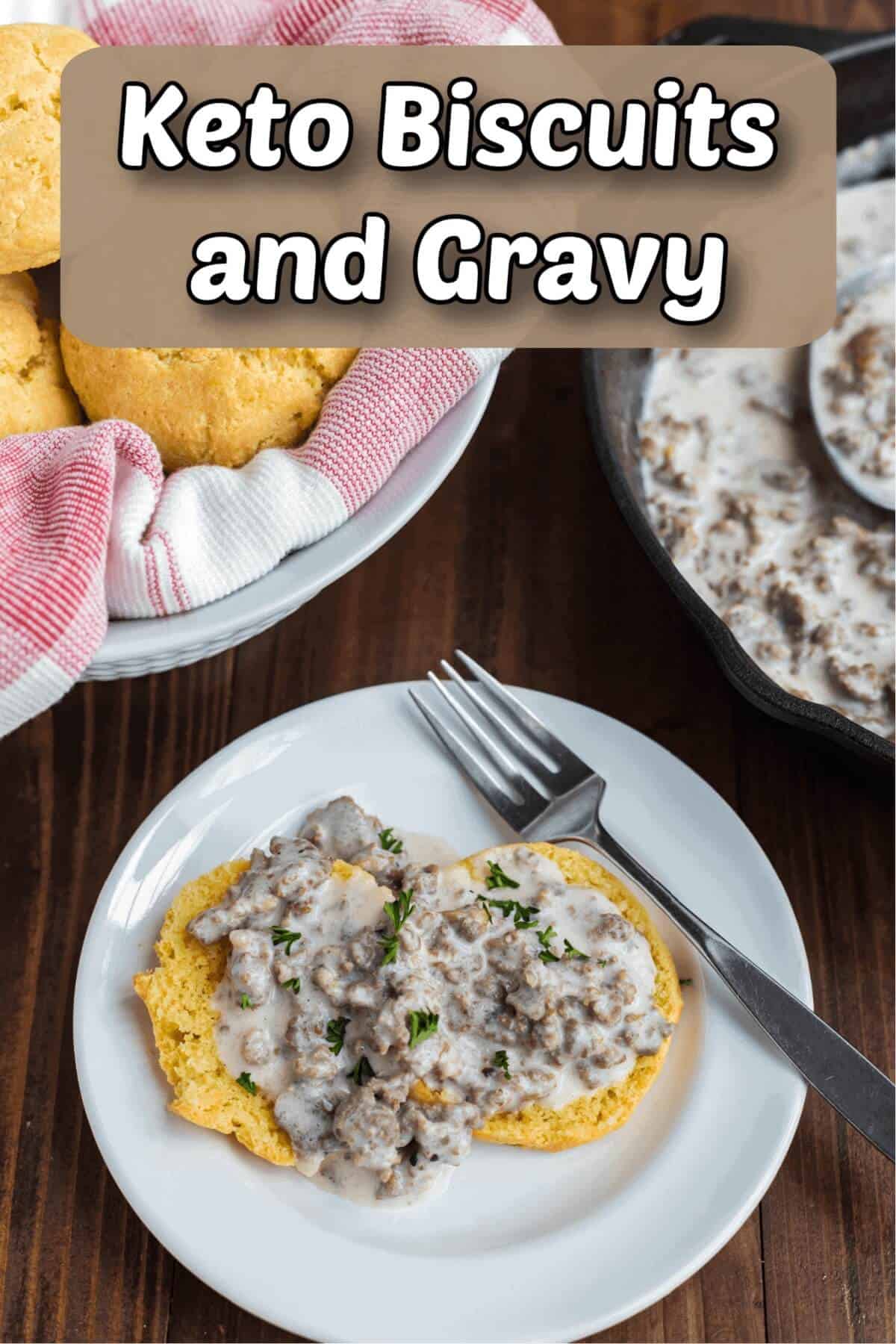 keto biscuits and gravy recipe cover image