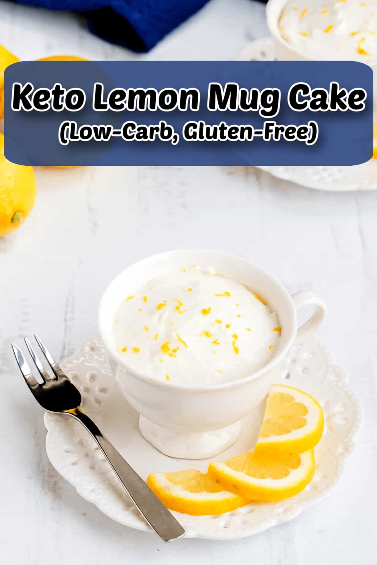 BEST Keto Lemon Mug Cake - Keto Recipes