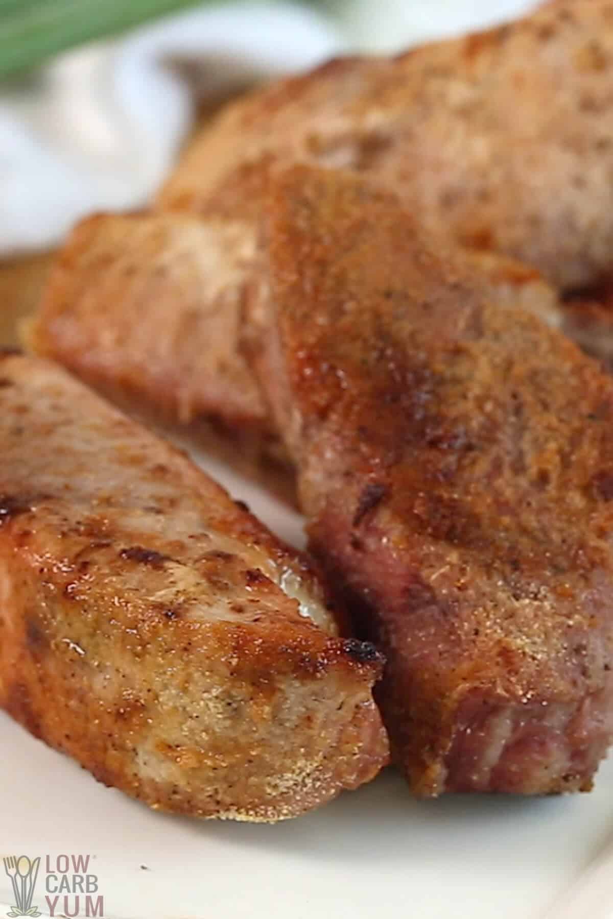 seasoned baked boneless pork ribs